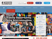 Tablet Screenshot of hopefair.org